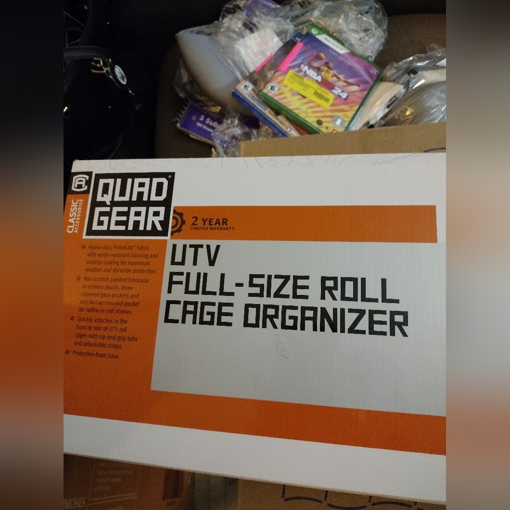Brand New in Box UTV Roll Cage Organizer